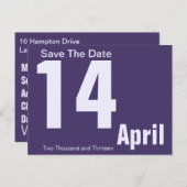 Moderne Enregistrer La Carte Postale Date (Devant / Derrière)