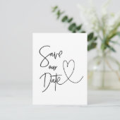 Moderne Enregistrer la date Invitations de carte p (Debout devant)