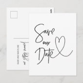 Moderne Enregistrer la date Invitations de carte p (Devant / Derrière)