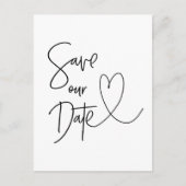 Moderne Enregistrer la date Invitations de carte p (Devant)