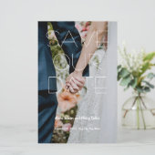 Moderne Enregistrer la date Programme personnalisé (Debout devant)