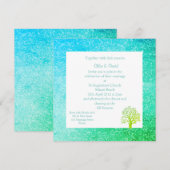 MODERNE ÉPARGNE IMPRIMER INVITATIONS DE MARIAGE VE (Devant / Derrière)