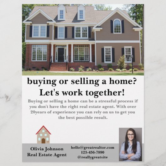 Moderne Estate Agent Custom Flyer (Achterkant)