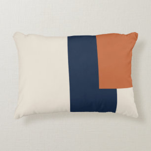 Moderne esthetische abstracte kleurblok kussen