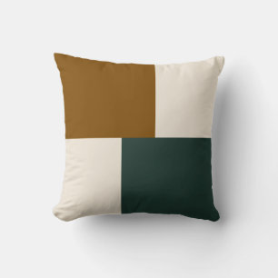 Moderne esthetische abstracte kleurblok kussen