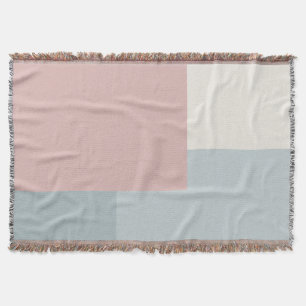 Moderne esthetische abstracte kleurblokdeken deken