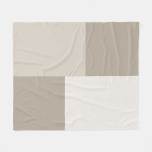 Moderne esthetische abstracte kleurblokdeken fleece deken