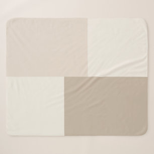 Moderne esthetische abstracte kleurblokdeken sherpa deken