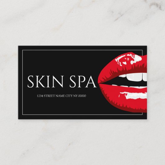 Moderne esthetische verpleegkunde, arts, cosmetisc visitekaartje (Voorkant)