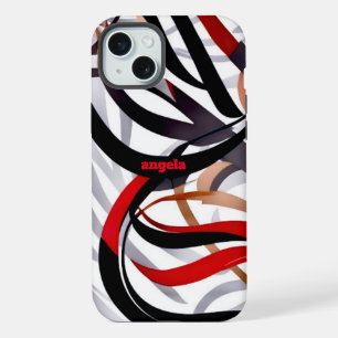 Moderne et design abstrait rouge noir tourbillons