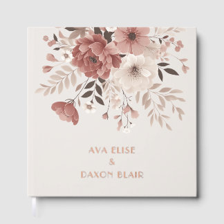 Moderne et Dusty rose Floral Mariage Or