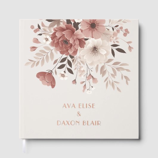 Moderne et Dusty rose Floral Mariage Or (Recto)