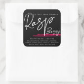 Moderne et élégant bougie Étiquette Plain Black Ra (Sac)