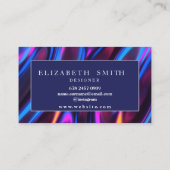 Moderne et élégant Carte de visite unique (Dos)