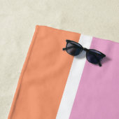 Moderne Et Élégant Serviette De Plage En Grille Ro (En situation)