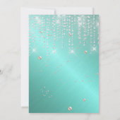 Moderne et élégante Quinceanera Invitation (Dos)