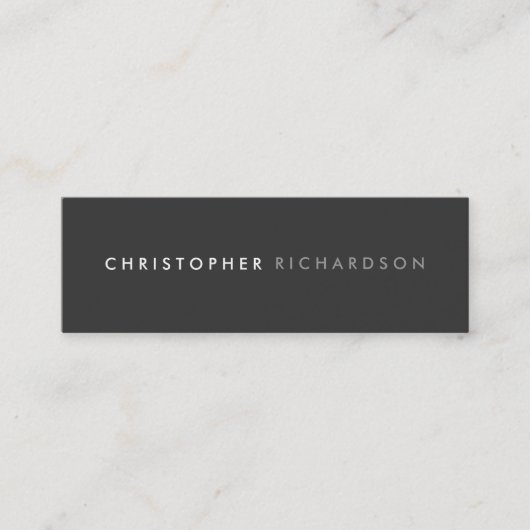 MODERNE et MINIMAL No 4 Carte de visite maigre (Devant)