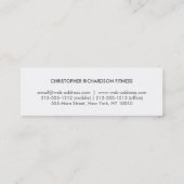 MODERNE et MINIMAL No 4 Carte de visite maigre (Dos)