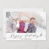 Moderne et simple Carte photo de Joyeux Vacances (Devant)