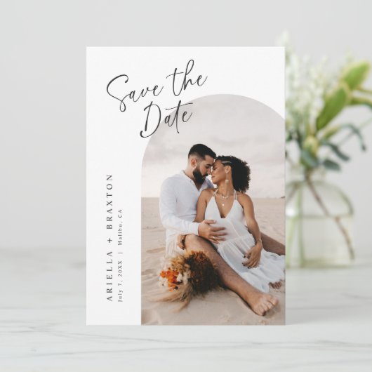 Moderne et simple Enregistrer la carte Date (Debout devant)