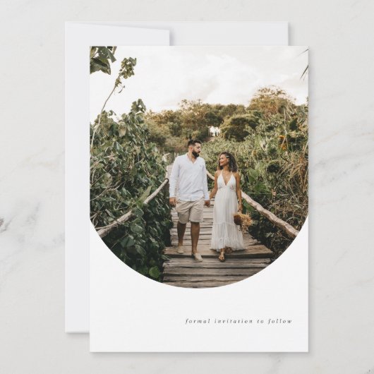 Moderne et simple Enregistrer la carte Date (Dos)