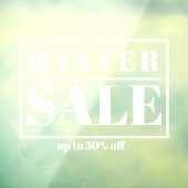 Moderne etalage winteruitverkoop raamsticker (Vel 3)