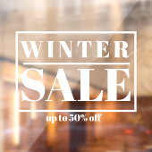 Moderne etalage winteruitverkoop raamsticker (Vel 2)