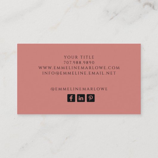 Moderne Etherische Waterverf Iridescentie Visitekaartje (Achterkant)