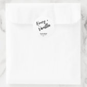 Moderne etiketten met witte boter (Tas)