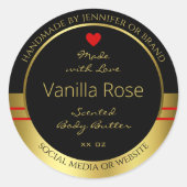 Moderne etiketten voor productverpakking (zwart en (Voorkant)