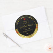 Moderne etiketten voor productverpakking (zwart en (Envelop)