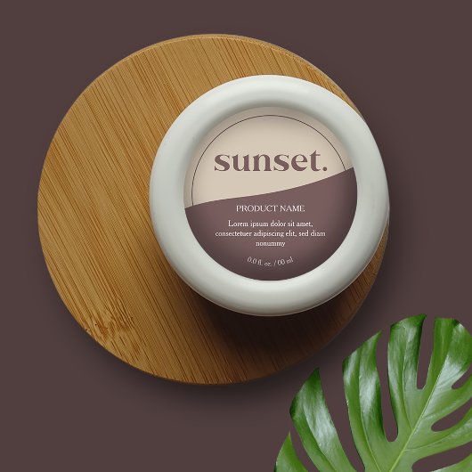 Moderne etikettering van Logo Ronde Sticker