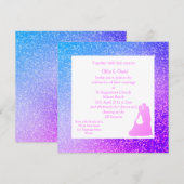 MODERNE Étincelle IMPRIMER INVITATIONS DE MARIAGE (Devant / Derrière)