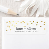 MODERNE ÉTIQUETTE mignon mini confetti taches feui (En situation)