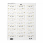 MODERNE ÉTIQUETTE mignon mini confetti taches feui (Feuille entière)