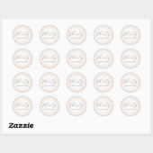 Moderne Étiquette Minimaliste Perle Anniversaire É (Feuille)