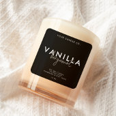 Moderne Étiquette simple bougie