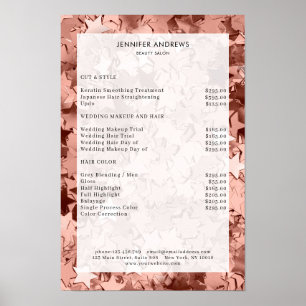 Moderne, étoiles glam salon liste de prix Poster