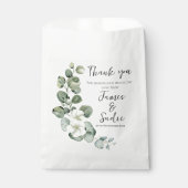 moderne eucalyptus bedankzakje (Voorkant)