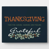 Moderne Eucalyptus met een goede Thanksgiving Fotoplaat (Voorkant)