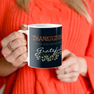 Moderne Eucalyptus met een goede Thanksgiving Koffiemok