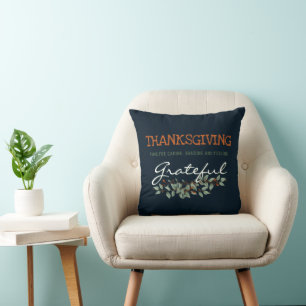 Moderne Eucalyptus met een goede Thanksgiving Kussen