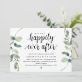 Moderne Eucalyptus, Oefenbruiloft Diner Kaart (Staand voorkant)