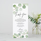 Moderne eucalyptus Place - Instelling Dank u wel Programma (Staand voorkant)