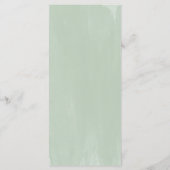 Moderne eucalyptus Place - Instelling Dank u wel Programma (Achterkant)