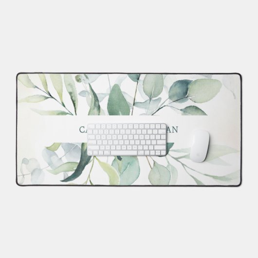 Moderne Eucalyptus Vert Élégant Rustique (Clavier et souris)