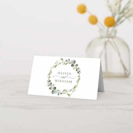 Moderne Eucalyptus Wreath Lijst Weddenschap Table (Achterkant)