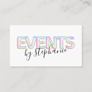 Moderne evenementen Party Planner Visitekaartje