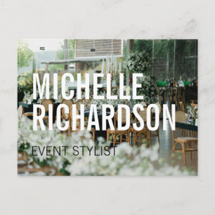 Moderne Event Planner Marketing Postkaart