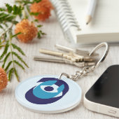Moderne Evil Eye Sleutelhanger – Beschermende Naza (Voorkant Rechts)